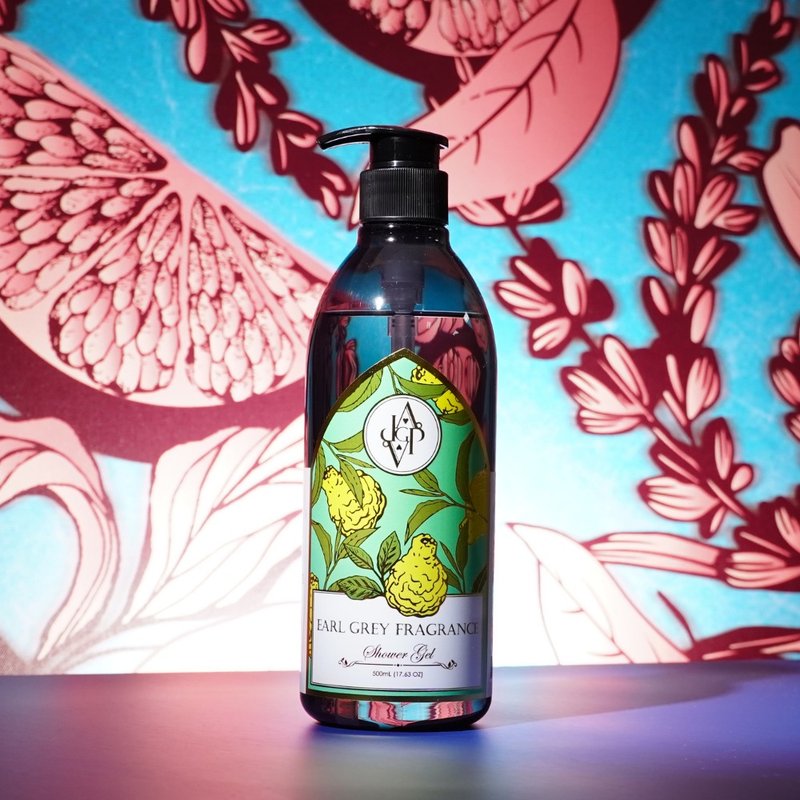 【英式午茶中性古龙香】 香凝伯爵香氛沐浴精 500mL - 沐浴用品 - 其他材质 蓝色