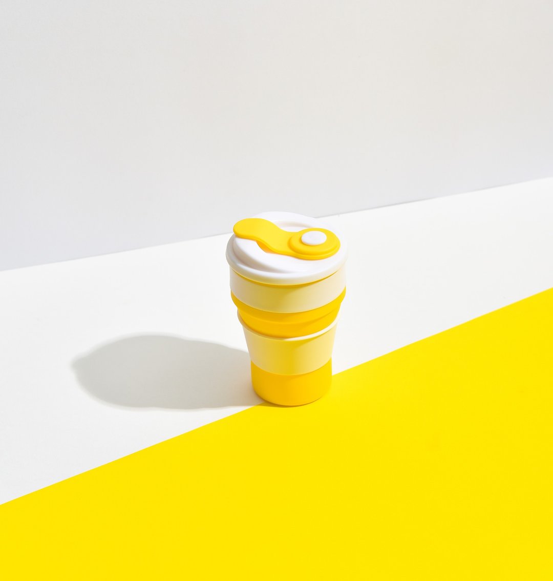 Collapsible Silicone Cup- MONDAY CUP - 其他杯子 - 硅胶 黄色