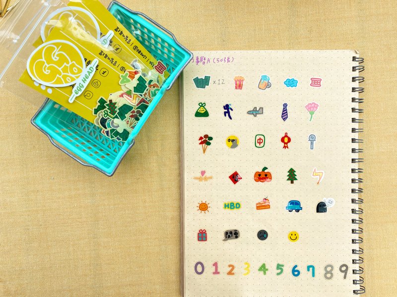 行事历贴纸包 - 贴纸 - 纸 