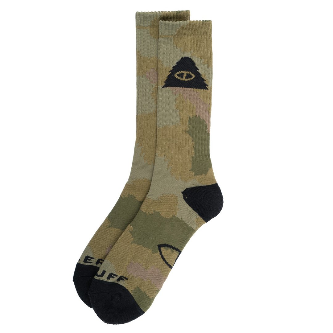 POLER ICON SOCK 长袜 男袜 毛茸迷彩 绿棕色 - 袜子 - 其他材质 绿色