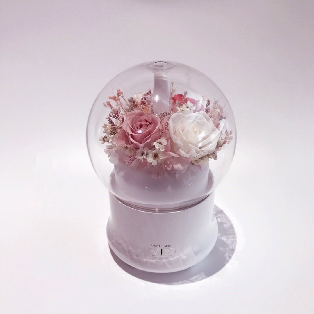 Flora Flower永生花水氧机-樱花雪(卡片) - 香薰/精油/线香 - 植物．花 粉红色