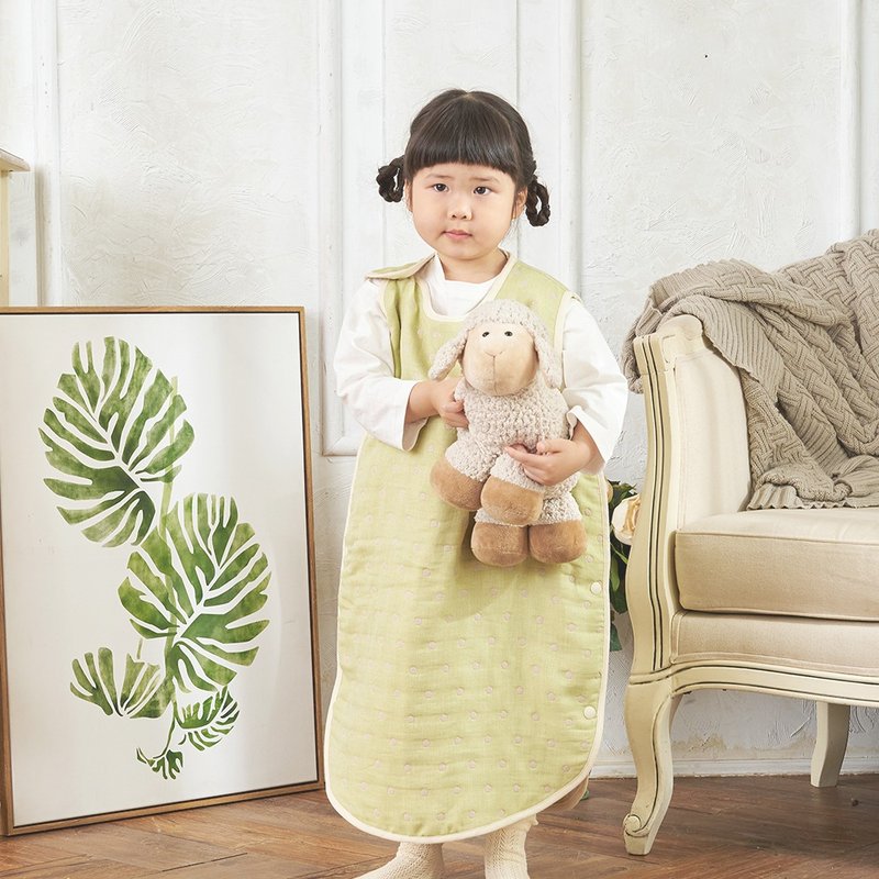 MARURU 五层纱防踢被 绿野仙踪 (S/M) 肩扣式 - 婴儿床上用品 - 棉．麻 绿色