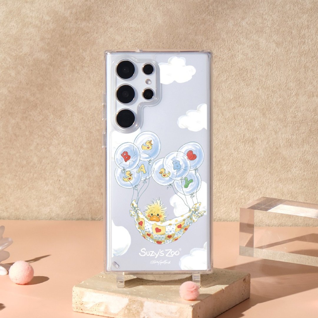 Suzy's Zoo BABY气球冒险晶石透明防摔SAMSUNG绳挂手机壳 - 手机壳/手机套 - 塑料 透明