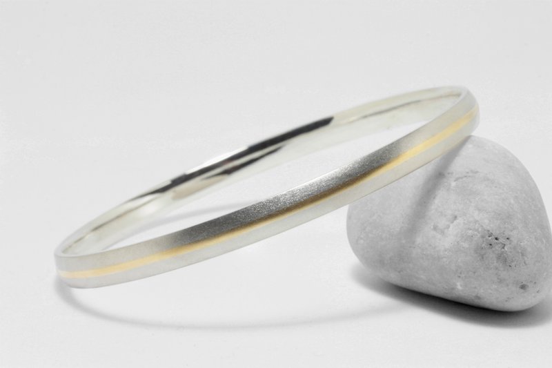 Minimal / B02 Inlay - 手链/手环 - 贵金属 金色