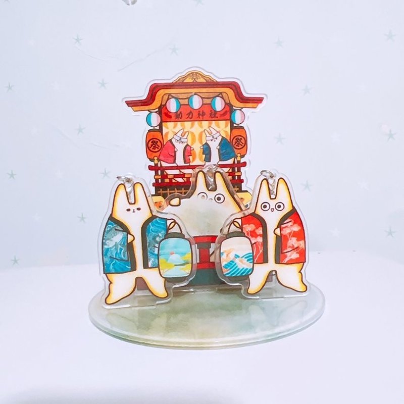 神社祭典立牌锁匙扣摆设套装 - 摆饰 - 塑料 多色