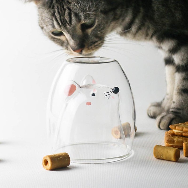 鼠鼠双层玻璃杯 - 玻璃杯 - 玻璃 透明