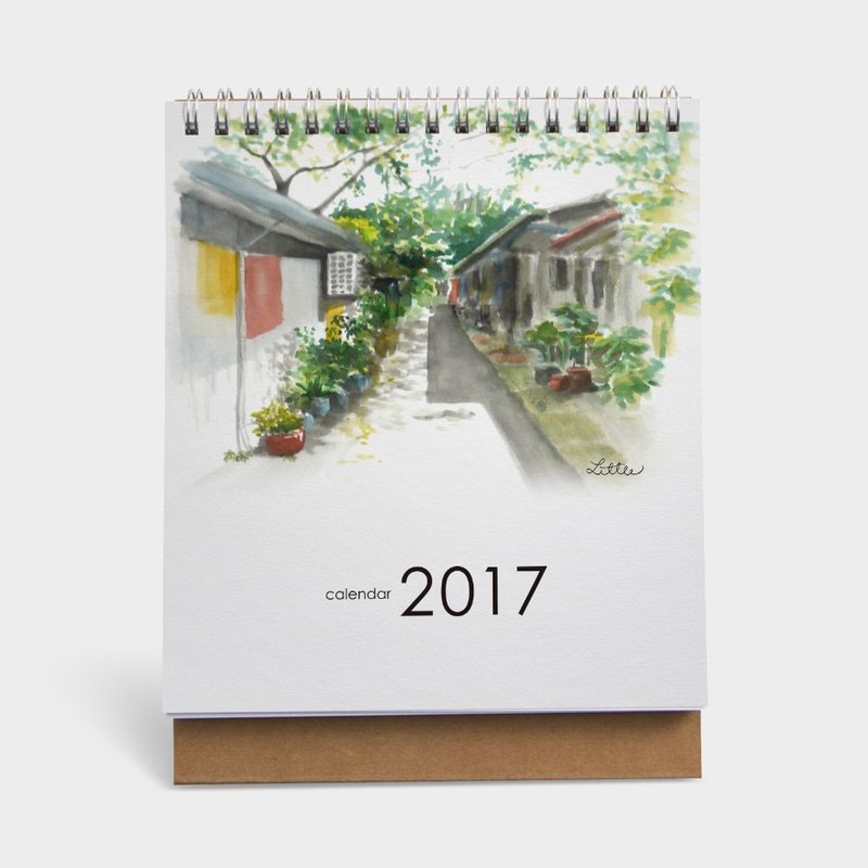 2017桌历｜ Little 的水彩风景 by Little's 149 ｜A006KK002 - 年历/台历 - 纸 绿色