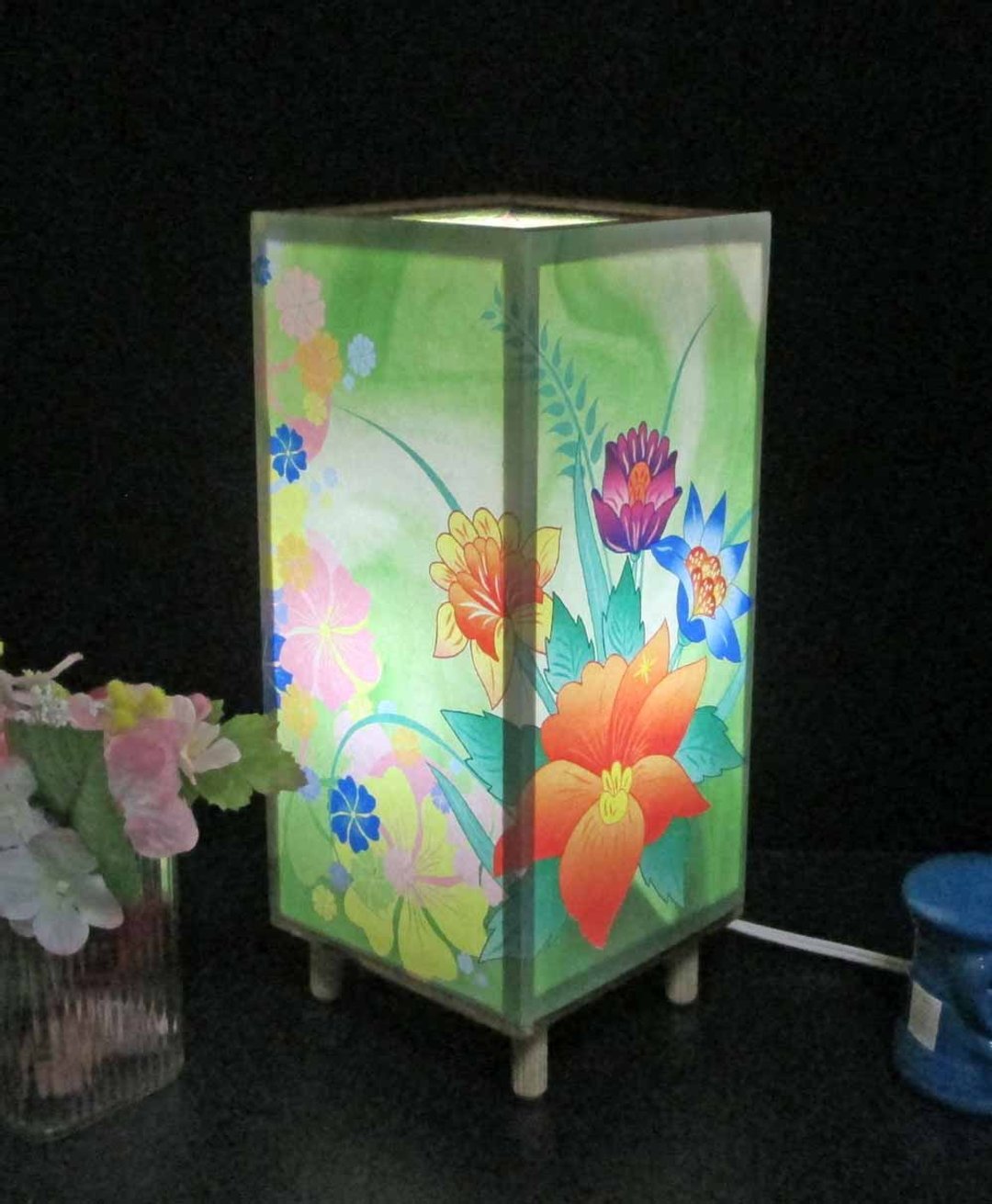 Hanasoku-no-Midori-ki 花瓣迪斯科 LED/高品质纸/轻量 梦幻般的微笑！ - 灯具/灯饰 - 木头 绿色