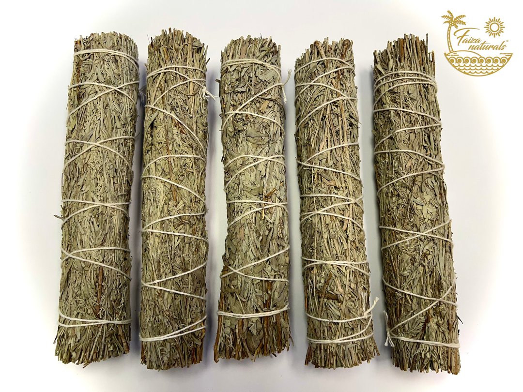 Faiza Naturals 加洲蓝鼠尾草烟薰棒 9寸 真空包装 - 香薰/精油/线香 - 植物．花 绿色