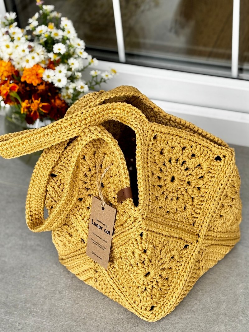 SAMPLE SALE 商品、钩针拉菲草包、Summer Straw Bag、Like Bag、Market Bag - 手提包/手提袋 - 环保材料 多色