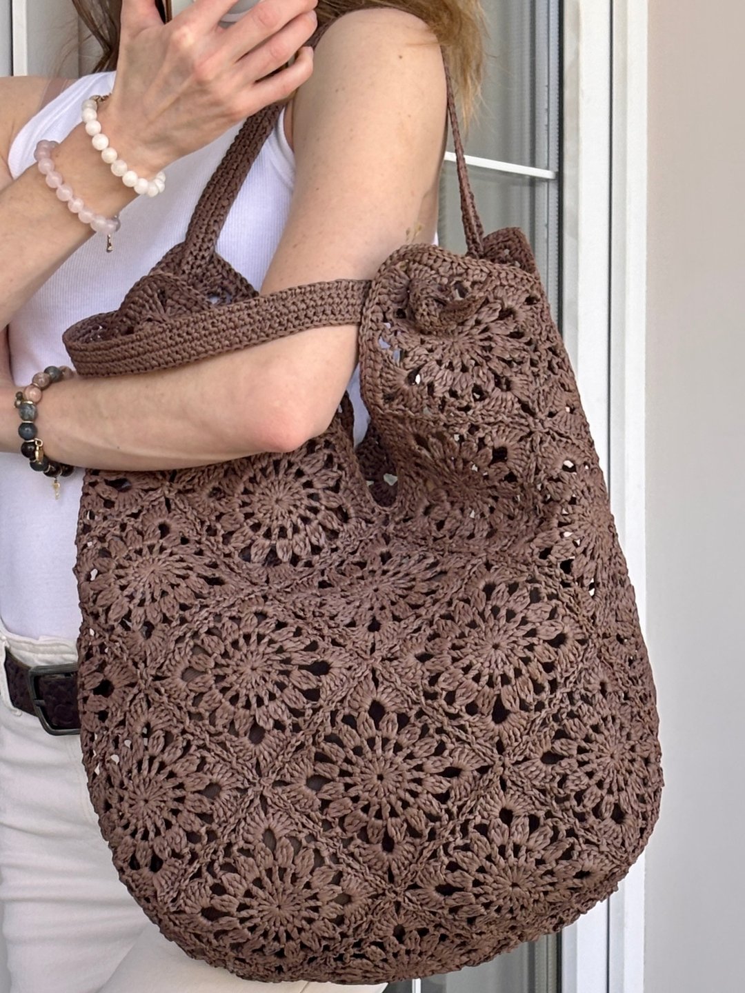 样品特卖商品、钩针拉菲草包、Summer Straw Bag、Sunny Loop Bag - 手提包/手提袋 - 环保材料 多色