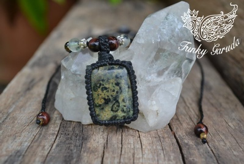 Ocean Jasper 编织项链 ja007 - 项链 - 宝石 