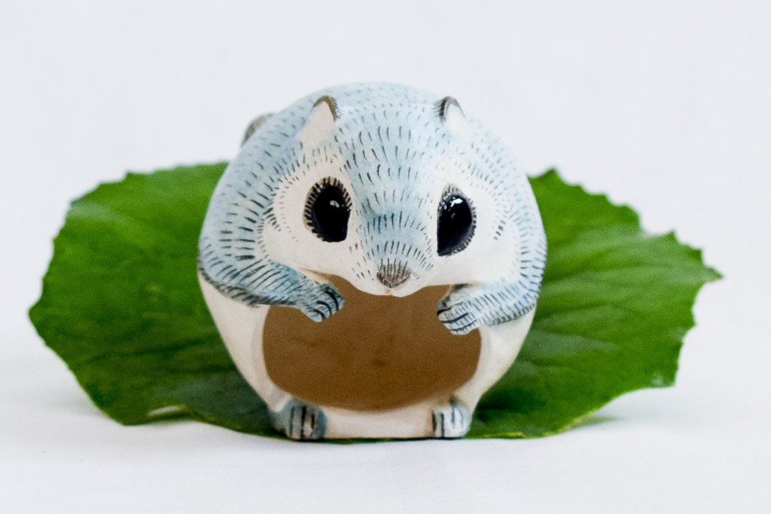 手作日本虾夷鼯鼠/飞鼠LED仿烛灯饰 #mo19-3 light blue - 灯具/灯饰 - 粘土 蓝色