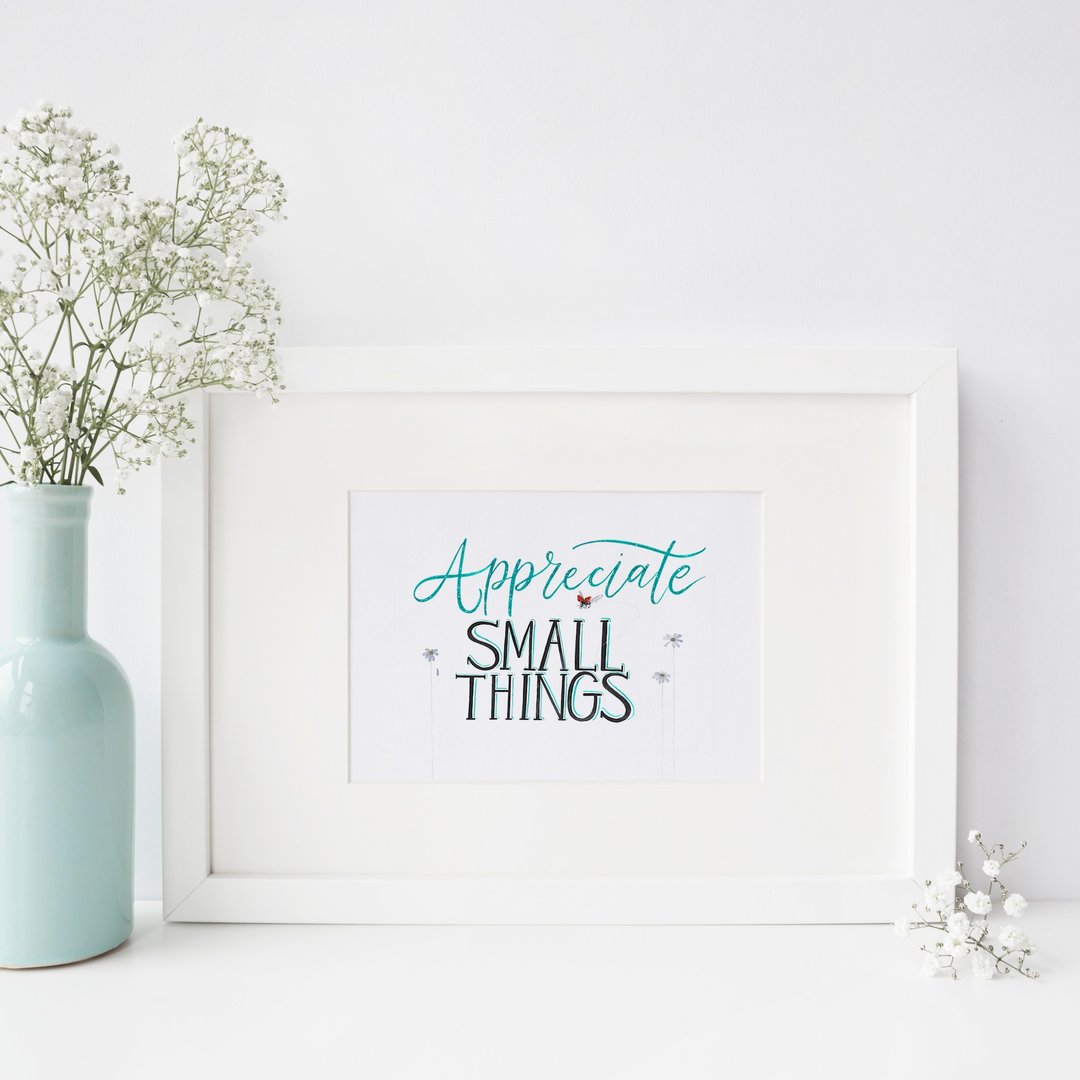 Appreciate Small Things挂画 - 卡片/明信片 - 纸 绿色