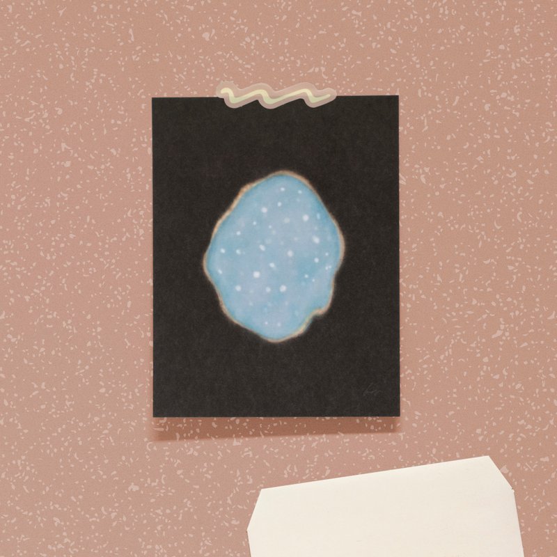 疗愈的梦 - 让你平静 小画卡 - 卡片/明信片 - 纸 黑色