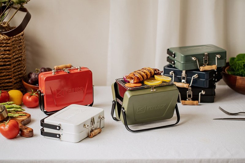 2022 KENLUCK 迷你便携式烤肉架-史丹绿 - 锅具/烤盘 - 其他金属 绿色