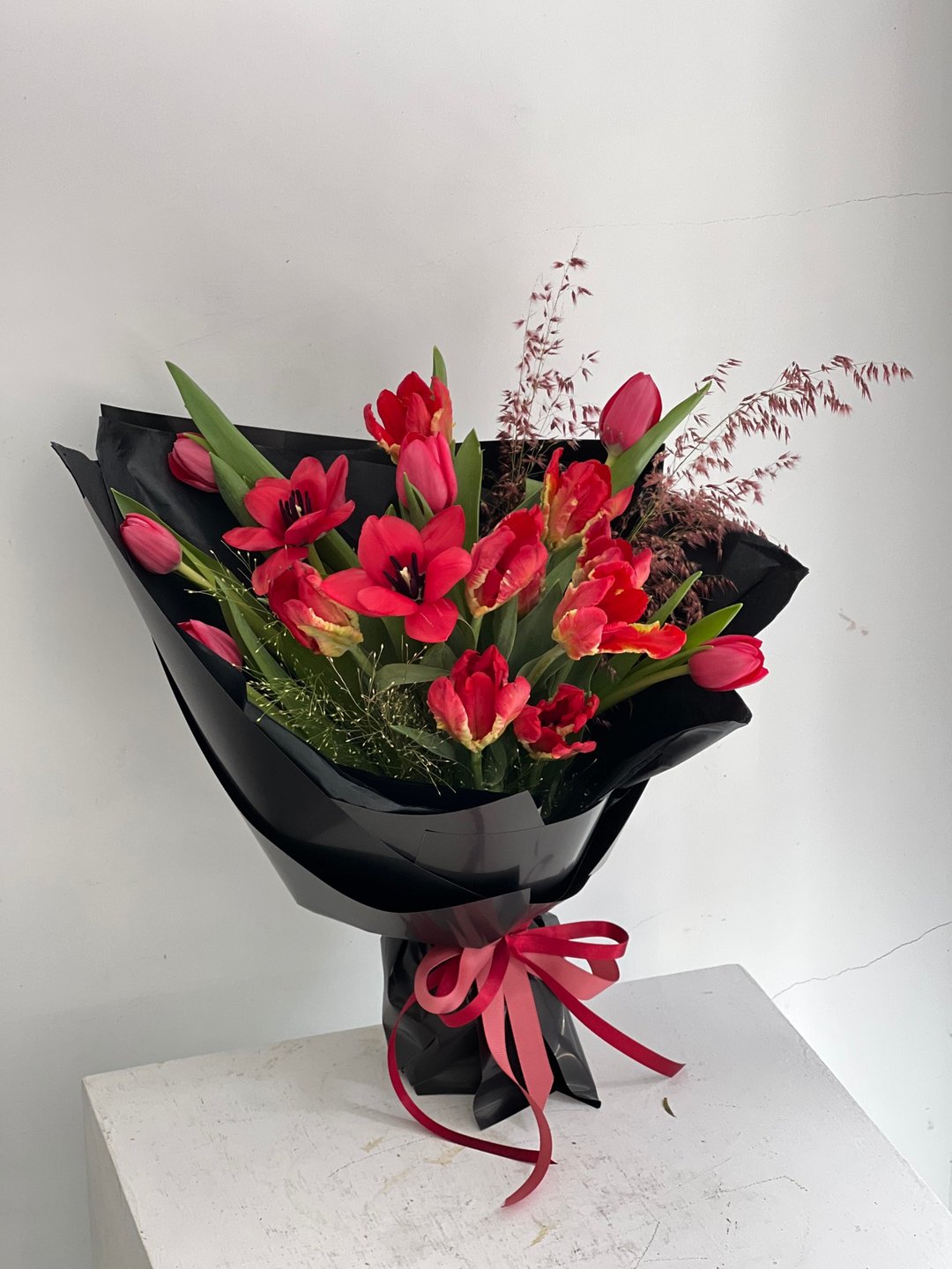 火焰红郁金香鲜花花束.特殊进口花束.特色花礼 - 其他 - 植物．花 红色