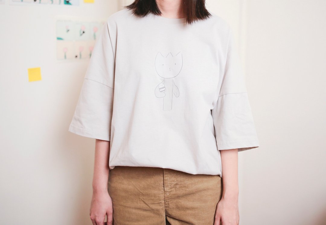 养蜜蜂的花 t-shirt - 女装 T 恤 - 棉 多色