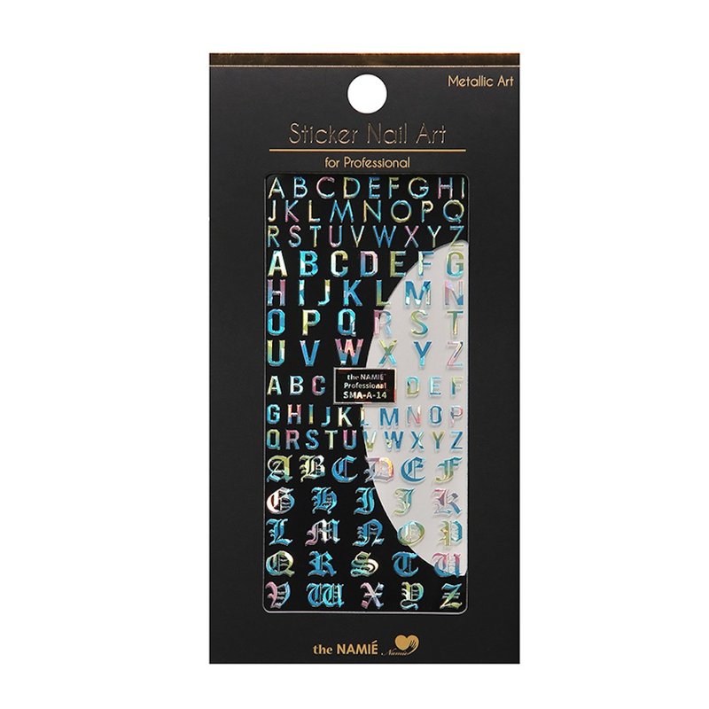 【专业用】金属色泽美甲贴纸 ABC 字母【韩国制】 - 指甲油/指甲贴 - 纸 金色