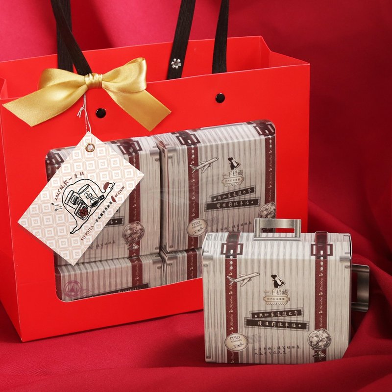 【一手茶礼】环游世界综合红茶茶包6入/盒x5盒 - 茶 - 纸 灰色