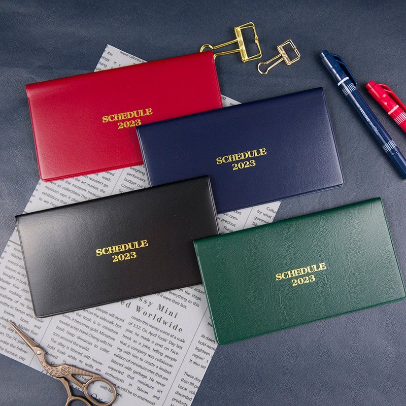 conifer 绿的事务 2023年48K简便月计划本+春联手帐贴纸2张 - 笔记本/手帐 - 纸 多色