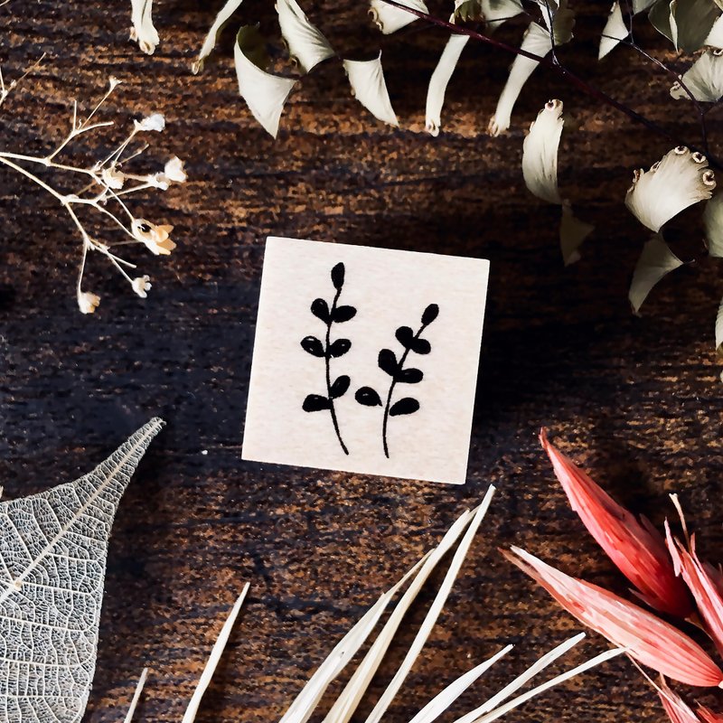 Botanical rubber stamp no.11 - 印章/印台 - 木头 咖啡色