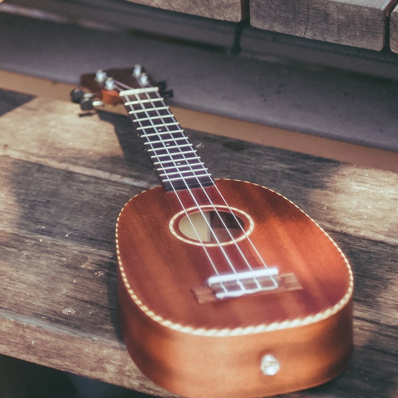 KYM-SP75 21寸乌克丽丽凤梨型 桃花心木 复古木绳镶边75系列 Mahogany Soprano Pineapple Ukulele - 吉他/乐器 - 木头 咖啡色