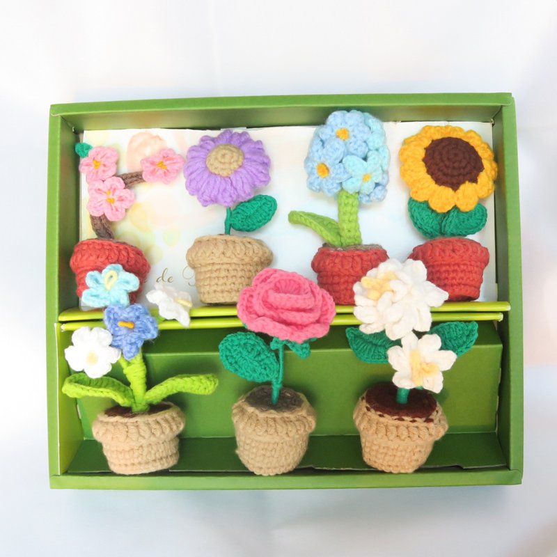 鈎织小盆栽 - 植栽/盆栽 - 棉．麻 多色