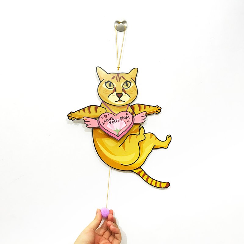 港短 猫 妹猪 / 母亲节 / 活动心意卡 - 卡片/明信片 - 纸 白色