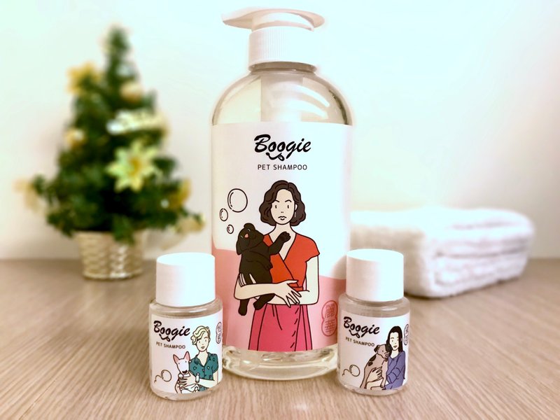 Boogie咘唧优质有机天然宠物洗毛精 一大两小组合(丽华 浓丽花露) - 清洁/美容 - 植物．花 红色