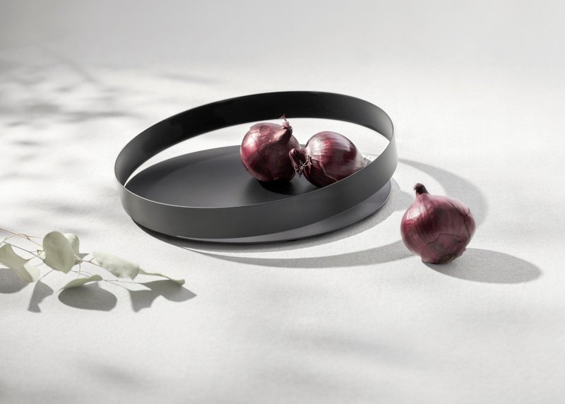 Orbis -置物盘-黑色L-30cm - 收纳用品 - 其他金属 黑色