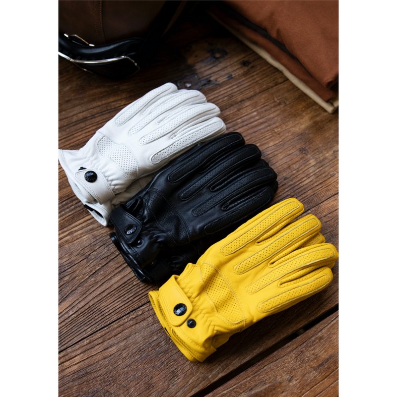 复古羊皮手套 机车手套 加厚植鞣羊皮 可触控屏幕 三色 Gloves - 手套 - 真皮 多色