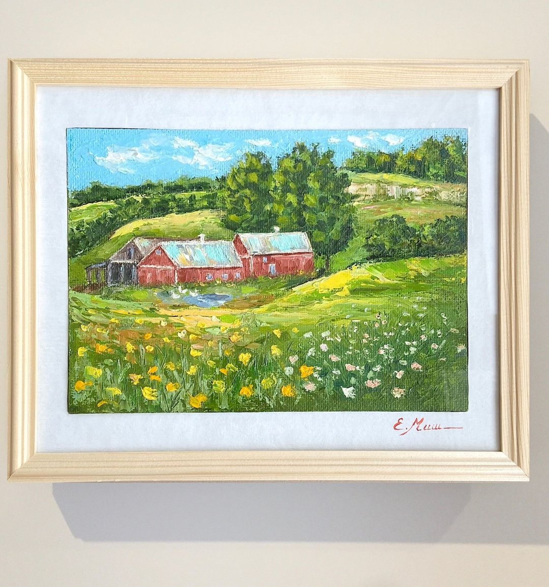 绿色风景油画 Summefields 印象派艺术墙装饰理念 - 墙贴/壁贴 - 其他材质 绿色