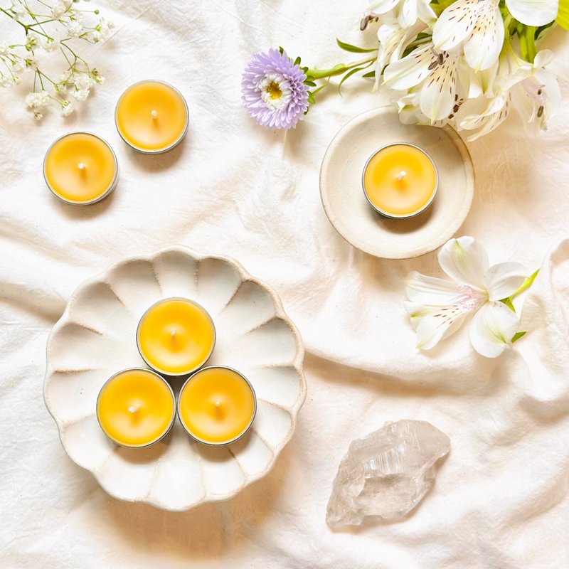 春分蜂蜡烛【春分光盈】 | 满盈 | 丰满 | 编织想望 | - 蜡烛/烛台 - 蜡 黄色