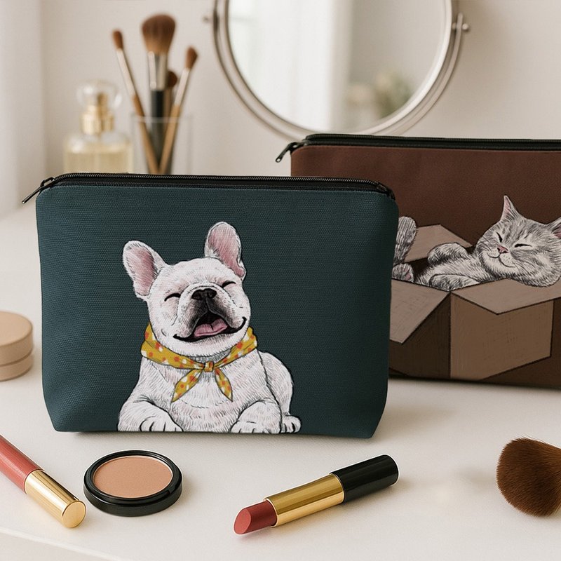 万用防泼水化妆包/收纳包 _ 法斗款 - 化妆包/杂物包 - 聚酯纤维 灰色