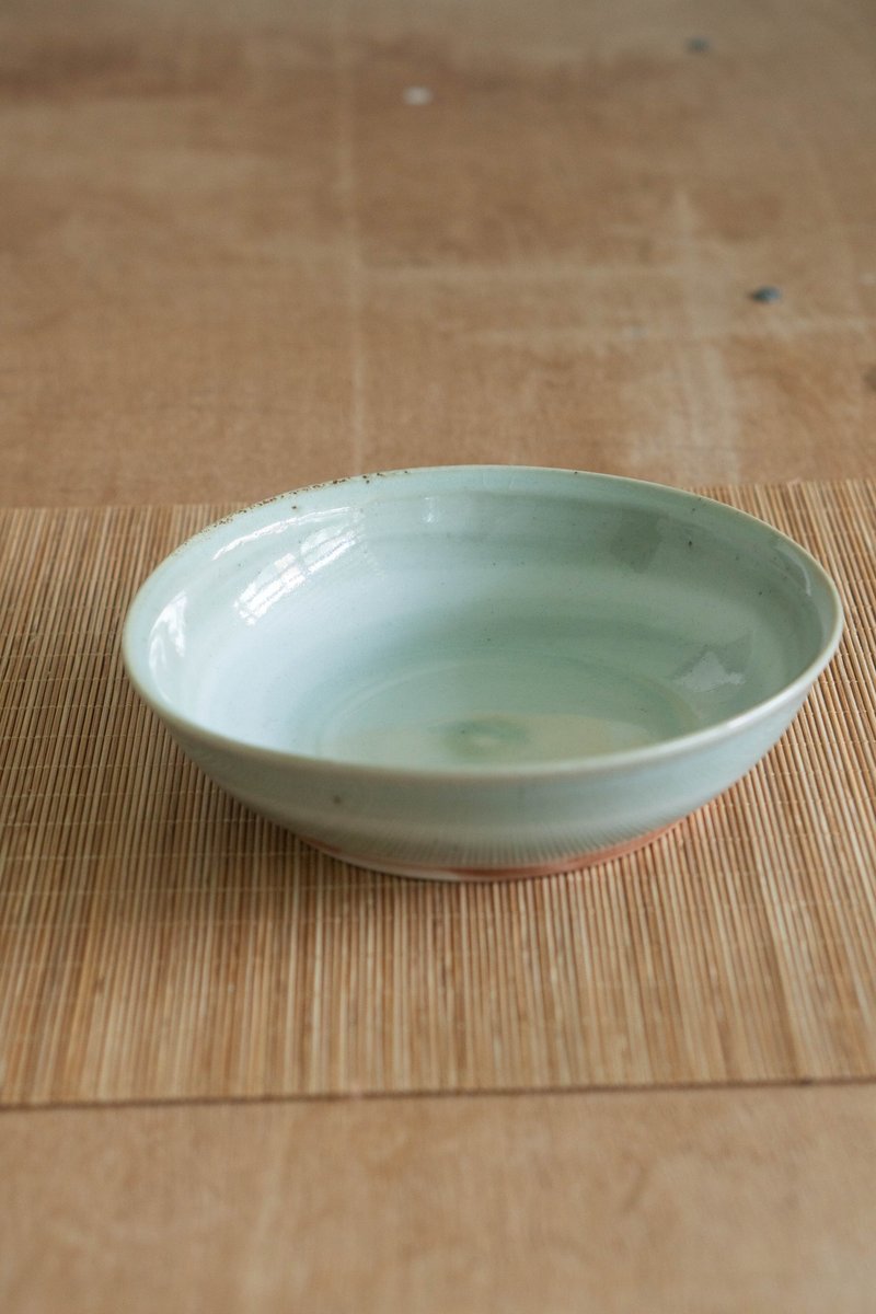 青瓷岩石纹盘子 - 盘子/餐盘/盘架 - 瓷 白色