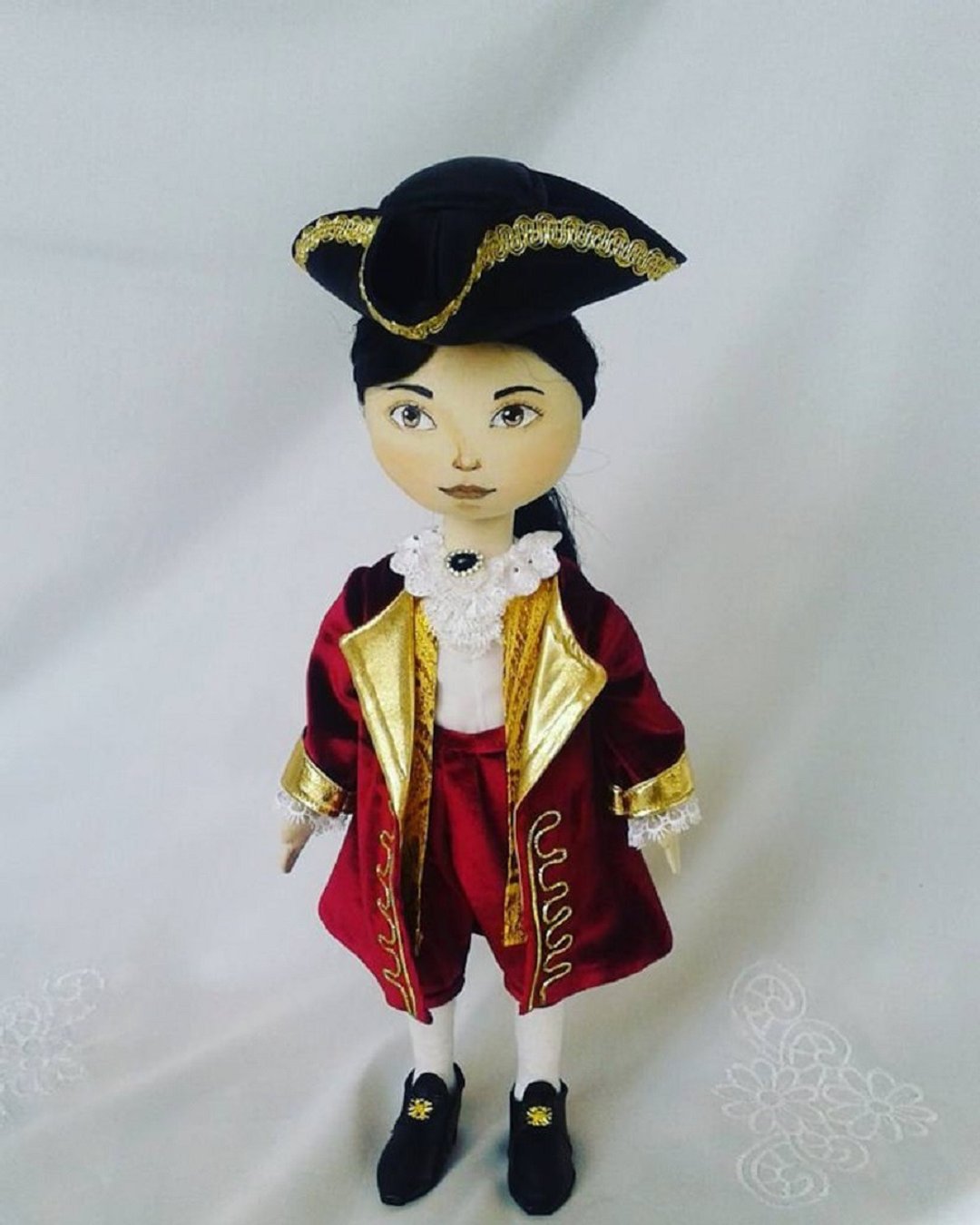Artdoll Historical doll vintage doll collectible doll cloth doll - 玩具/玩偶 - 棉 