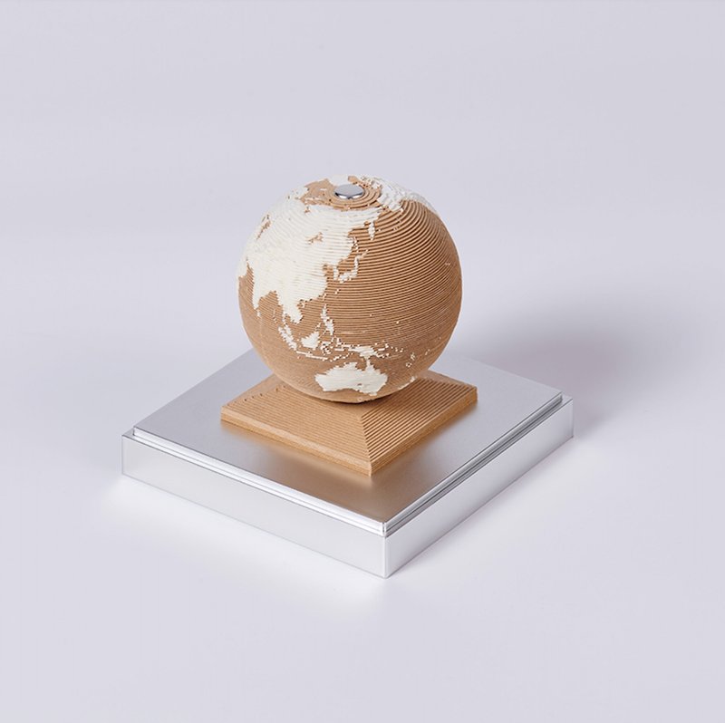 2026 3D 立體紙雕地球日曆【英文國際通用版】大地黄 - 順豐空運 - 年历/台历 - 纸 卡其色
