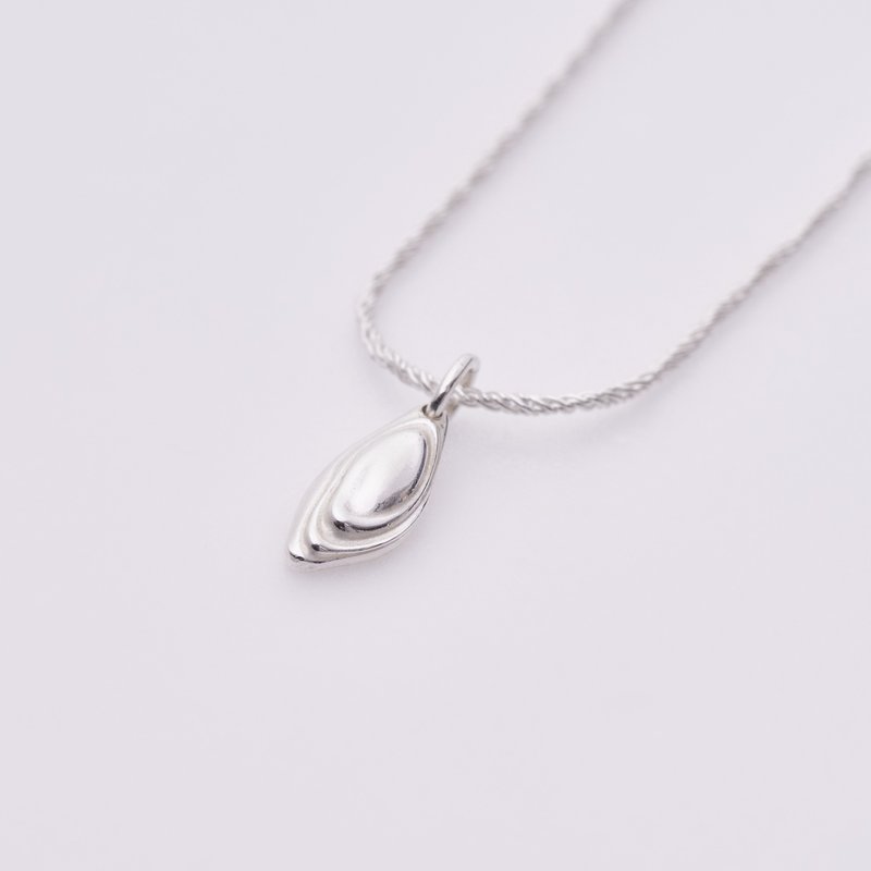 流动纯银长项链 silver whirling necklace - 项链 - 纯银 