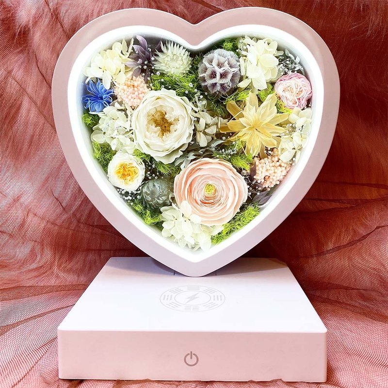 初见倾心的爱情(永生花多功能台灯)(共两款) - 干燥花/捧花 - 玻璃 多色