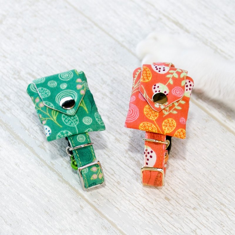 热情森巴系列-Airtag袋 猫项圈 狗项圈 定制化尺寸 刻字服务 吊牌 - 项圈/牵绳 - 棉．麻 