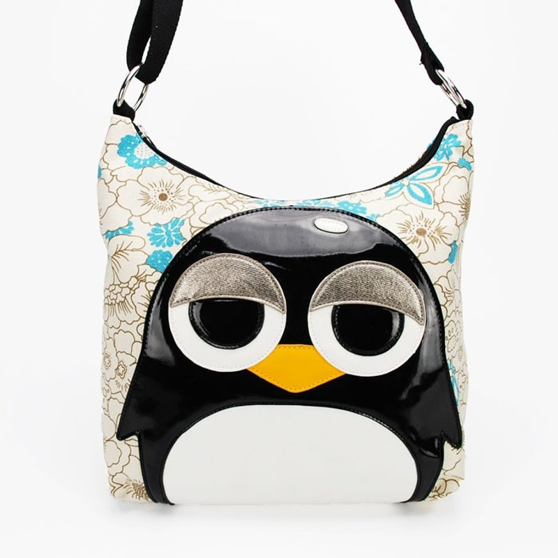 Sleepyville Critters酷乐村 美国设计-超萌可爱企鹅童趣造型动物肩包82661MD - 侧背包/斜挎包 - 其他材质 多色