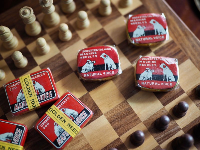 Nipper狗狗古董唱针盒 - 摆饰 - 其他金属 