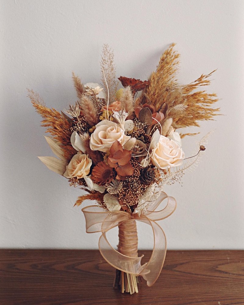 永生干燥新娘捧花 L- Honeydukes 蜂蜜公爵 - 干燥花/捧花 - 植物．花 