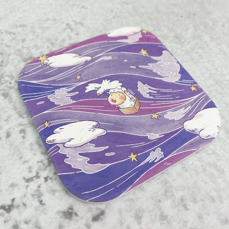 吸水杯垫-大海波澜 - 杯垫 - 陶 