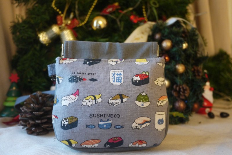 圣诞礼物首选/24H出货/免费包装/小物收纳/弹片口金包/猫派/狗派 - 化妆包/杂物包 - 棉．麻 