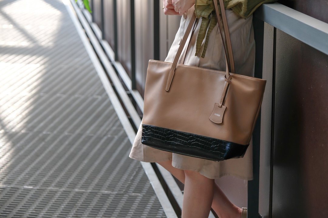 Harbour Tote Bag - Camel - 手提包/手提袋 - 真皮 咖啡色