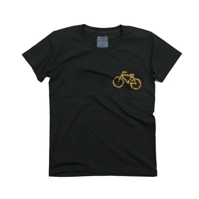 TRAFFIC series bicycle parking lot design T-shirt unisex XS ~ XL size Tcollector - 女装 T 恤 - 棉．麻 黑色