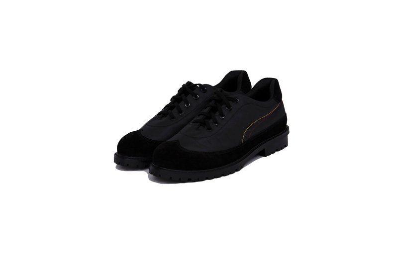 跑步鞋 X 绅士鞋 - 男款休闲鞋 - 尼龙 黑色