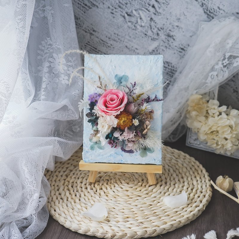 花艺DIY材料包│画布花艺│含影片教学 - 植栽 - 植物．花 蓝色